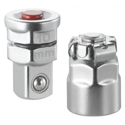 FACOM 467.ADAPT10MM - Jeu de 2 adaptateurs pour clé de 10 mm - carré 1/4''