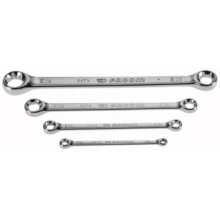 FACOM 59TX.J4 - Jeu de 4 clés à œil droites, profil Torx®