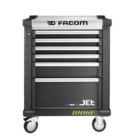 FACOM JET.6NM3AS - Chariot 6 tiroirs avec 3 modules par tiroir et système anti-basculement