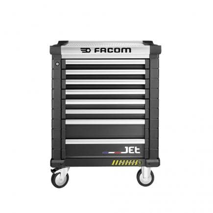 FACOM JET.8NM3AS - Chariot 8 tiroirs avec 3 modules par tiroir et système anti-basculement