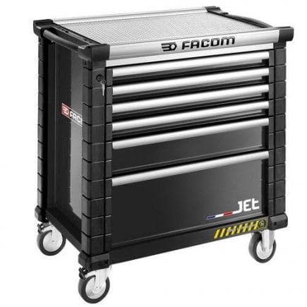 FACOM JET.6NM4AS - Chariot 6 tiroirs avec 4 modules par tiroir et système anti-basculement