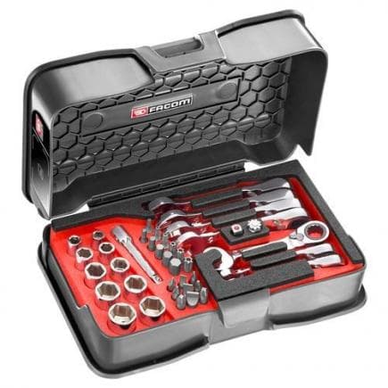FACOM 467BS.BOXPB - Assortiment multi-verrouillage à cliquet ultra-compact, métrique