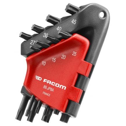 FACOM 89.JP6 - Jeu de clés mâles coudées Torx® avec support