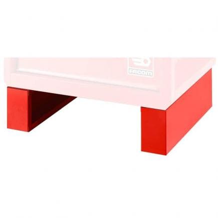FACOM RWS-FEET - Lot de 2 socles surélevés, hauteur 842 à 1006 mm, rouge