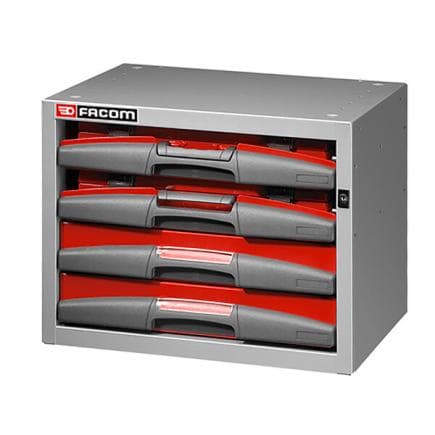 FACOM F50000101 - Petite servante basse à 2 tiroirs fixes et 2 coffrets amovibles