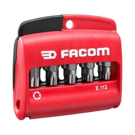 FACOM E.112PB - Jeu de 10 embouts Torx® 1/4'' avec porte-embouts 25 mm