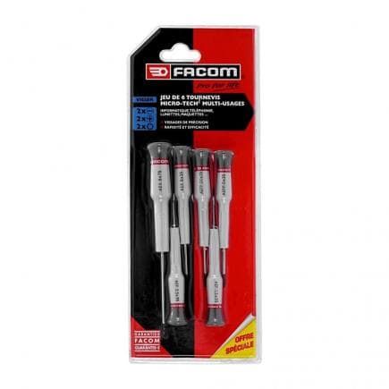 FACOM MT.JE6PB - Jeu de tournevis de précision MICROTECH (6 pièces)