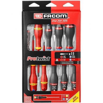 FACOM AT.11PB - Jeu de tournevis Protwist® (11 pièces)