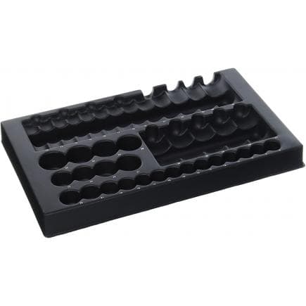 FACOM PL.24A - Plaque en plastique pour jeu de douilles métriques 12 points 1/2'' S.450EP (vide)