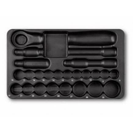 FACOM PL.M01 - Plateau en plastique de taille moyenne pour jeu de douilles MOD-36 (vide)