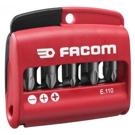 FACOM E.110 - Jeu mixte de 10 embouts 1/4'' - série 1 - 25 mm + porte-embouts - N.1