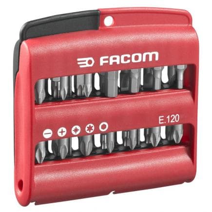 FACOM E.120 - Jeu mixte de 28 embouts - série 1 High Perf '1/4'' - série 1 + porte-embouts