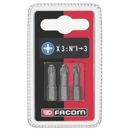 FACOM ED1.J3 - Jeu de 3 tournevis High Perf' pour vis Pozidriv®