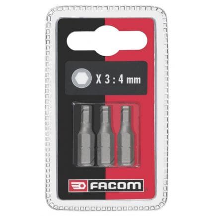 FACOM EH105.J3 - Jeu de 3 embouts standard série 1 pour vis 6 pans creux métriques