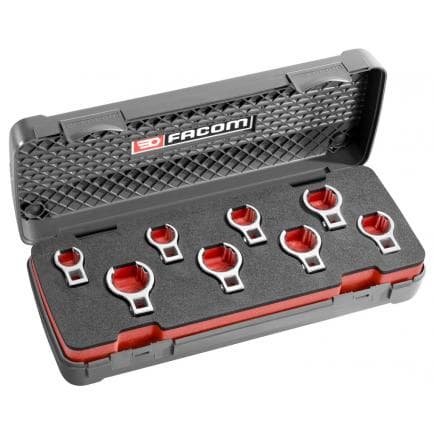 FACOM J.J8FLU - Assortimento di inserti 3/8 crowfoot per tubi in pollici