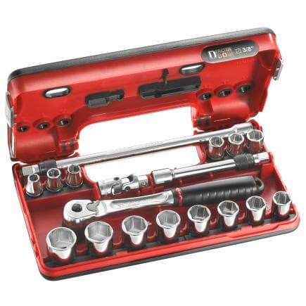 FACOM JL.DBOX500 - Coffret 3/8'' Detection Box métriques - 6 pans