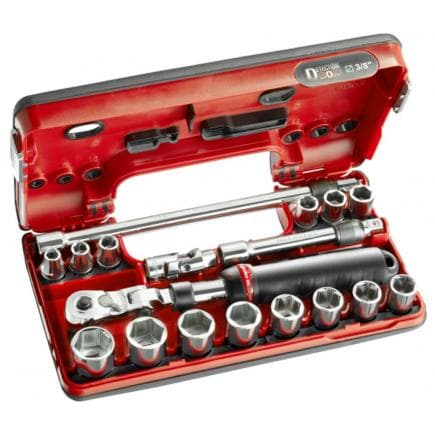 FACOM JXL.DBOX1 - Coffret 3/8'' Detection Box métriques - 6 pans