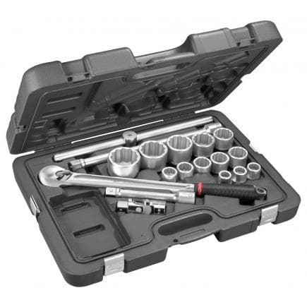 FACOM KL.501 - Assortiment de douilles 3/4'' 12 pans métriques