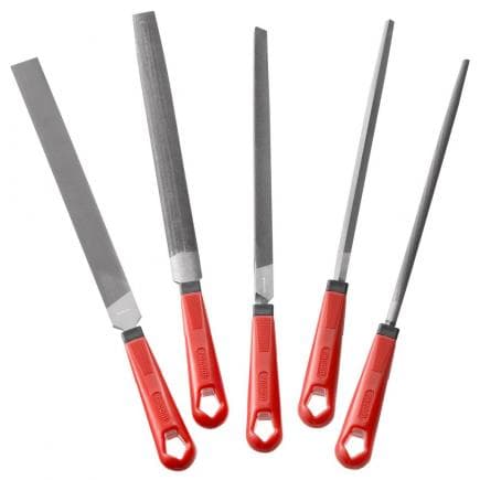 FACOM LIM250EM.J5 - Lot de 5 limes mi-douces 250mm