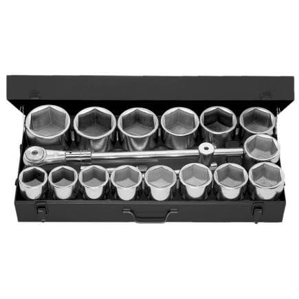 FACOM M.441E - Assortiment de douilles 1'' - 6 pans de 58 à 100 mm