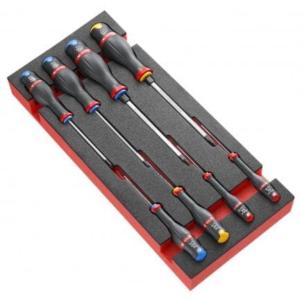 FACOM MODM.AT2 - Module de 8 tournevis Protwist® - N°2 en plateau mousse
