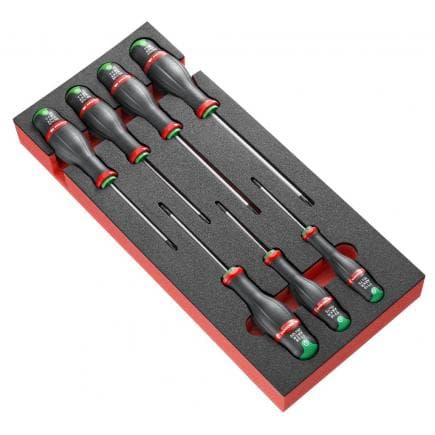 FACOM MODM.ATXR - Module de 7 tournevis Protwist® Resistorx® de 10 à 40 en plateau mousse