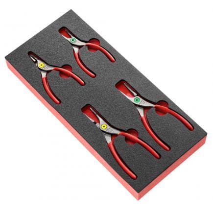 FACOM MODM.PCSN - Module de 4 pinces à Circlips® en plateau mousse