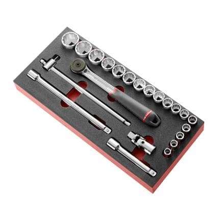 FACOM MODM.S161-212U - Module 212U mousse douilles 1/2'' en pouces - 12 pans