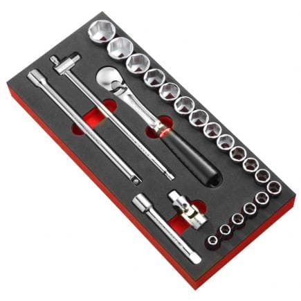FACOM MODM.SL1 - Module cliquet douilles 1/2'' en plateau mousse