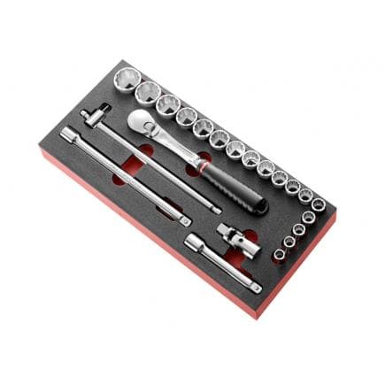 FACOM MODM.SL161-212U - Module 212U mousse douilles 1/2'' en pouces - 12 pans
