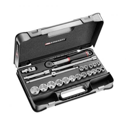 FACOM S.161-2P6U - Jeu de douilles 1/2'' 6 pans, en pouces (22 pcs.)