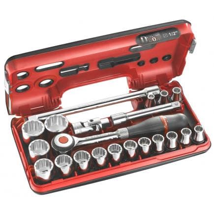 FACOM S.360DBOX112 - Coffret DBOX douilles 1/2'' 12 pans métriques (21 pcs.)
