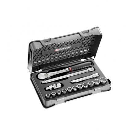 FACOM SL.161-1P12U - Jeu de douilles 1/2'' 12 pans en pouces (15 pcs.)