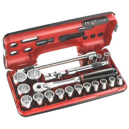 FACOM SL.DBOX501 - Coffret 1/2'' Detection Box métriques - 12 pans