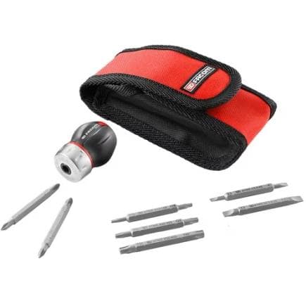 FACOM ATCL.S14PB - Tournevis à cliquet court Protwist avec assortiment de 7 embouts