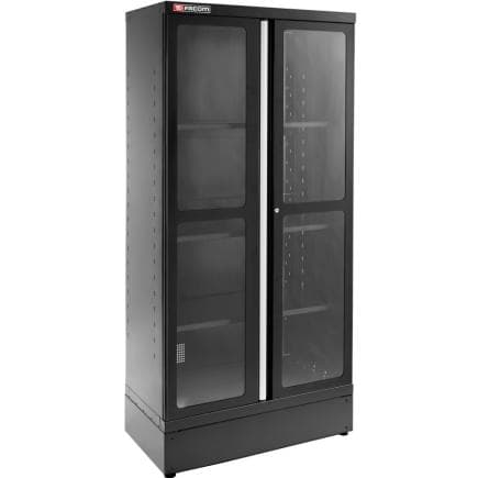 FACOM JLS3-A1000PVBS - Armoire 2m 2 portes vitrées, noir