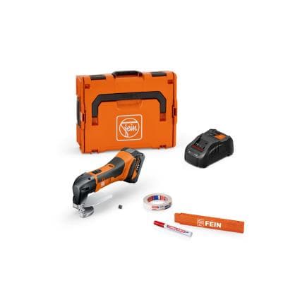 FEIN 71300663000 - ABLS 18 1.6 E AS Set - Cisaille à tôle sans fil 18 V 5,0 Ah (avec 1 batterie et chargeur)