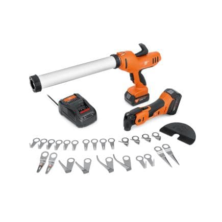 FEIN 71902560000 - Set AKP 18-600 AS AUTOGLASS TOP - Presse à cartouches à batterie et Battery MultiMaster (avec 2 batteries et chargeur)
