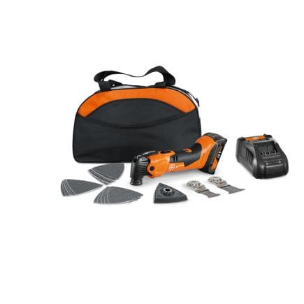 FEIN 71293869000 - Multimaster sans fil AMM 500 AS - Outil oscillant sans fil 18V 2 Ah dans un sac en nylon (avec 1 batterie et chargeur)