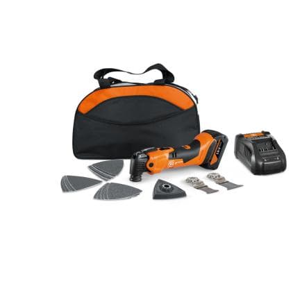 FEIN 71293870000 - Multimaster AMM 500 PLUS - Outil oscillant sans fil 18V 4 Ah dans un sac en nylon (avec 1 batterie et chargeur)
