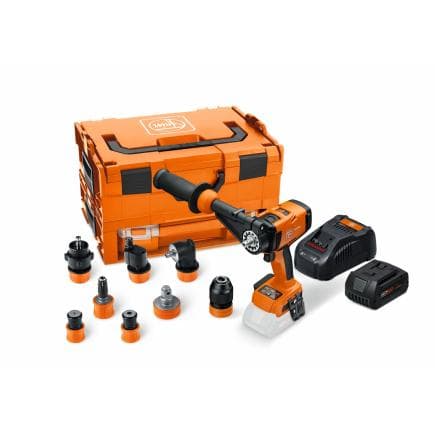 FEIN 71161565000 - ASCM18-4 QM AS QuickIN Top Set - Tournevis sans fil 18 V (avec 1 batterie de 5 Ah, chargeur et kit d’accessoires dans une...