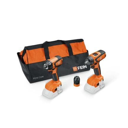 FEIN 99100000835 - ASCD 18-200 W4 + ASCM 18 QSW - Jeu avec clé à chocs sans fil ASCD 18-200 W4 et perceuse sans fil ASCM 18 QSW (sans batterie ni...