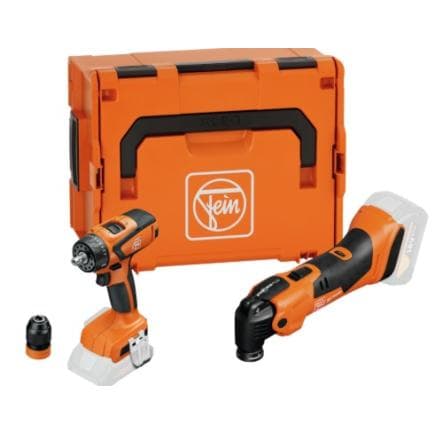 FEIN 99100000838 - AMM 500 + ASCM 18 QSW AS - Ensemble avec un MULTIMASTER sans fil AMM 500 et un perceuse sans fil ASCM 18 QSW AS (sans batterie...