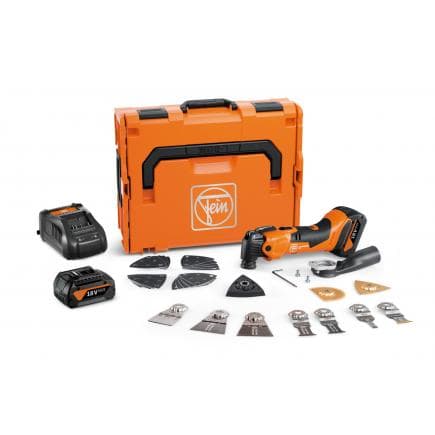 FEIN 71293861000 - MULTIMASTER AMM 500 Plus Top 4.0 Ah AS - 18V Machine oscillante sans fil - en mallette avec 2 batteries et chargeur
