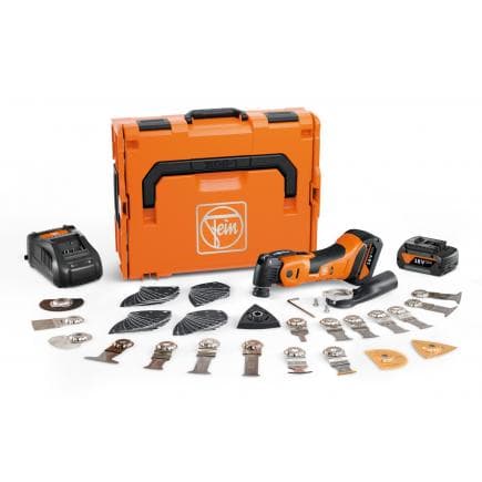 FEIN 71293661000 - MULTIMASTER AMM 700 Max Top 4.0 Ah AS - 18V Machine oscillante sans fil - en mallette avec 2 batteries et chargeur