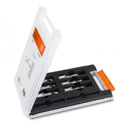FEIN 63111018020 - Set de forets hélicoïdaux HSS avec porte-outil Weldon 3/4" (6 pcs.)