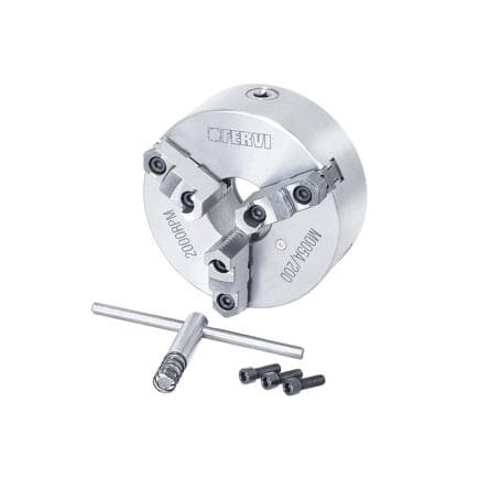 FERVI M005A/200 - Mandrin réversible à 3 mors à centrage automatique de précision