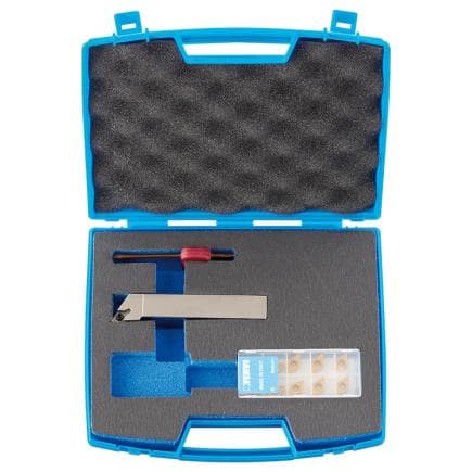 FERVI KITSDJCR10 - Outil d’extérieur avec inserts DCMT070204N