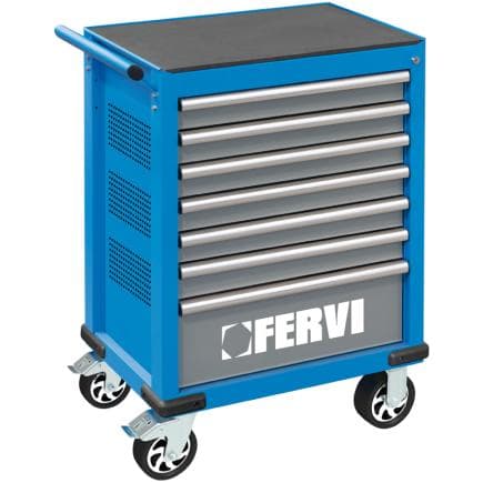 FERVI C960CA - Chariot avec 7 tiroirs et assortiment (290 pièces)