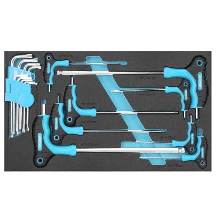 FERVI C960/7A - Jeu d’outils dans un plateau thermoformé pour blocs-tiroirs (17 pièces)